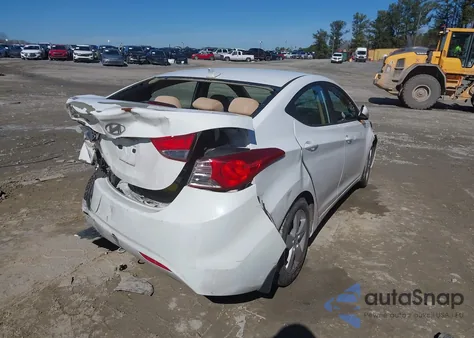 2013 Hyundai Elantra Gls from USA, damaged, VIN 5NPDH4AE2DH411274